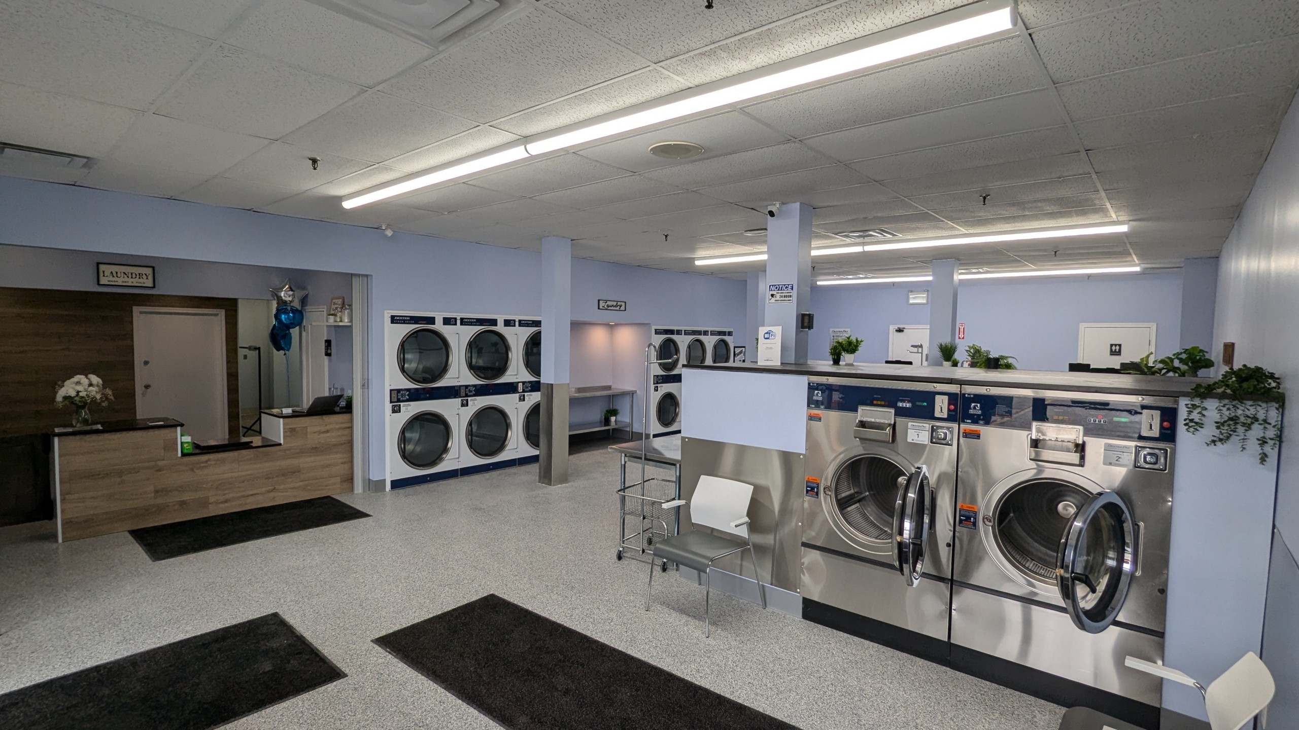 Loads of Laundry Interior of Laundromat